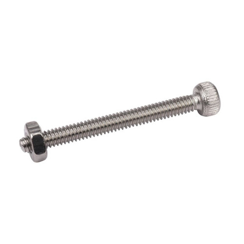 M2 x 120mm Long Hex Socket Knurled Cap Screws Bolts Nuts Set 120Pcs 2