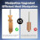 For FLASHFORGE AD5X Upgraded 3D Printer 0.4mm Hotend Nozzle Assembly,Extra 2PCS Silicone Sock+ 2PCS Nozzle Brush 7