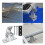 8 Pack Solar Panel Holders, Roof Hooks, 10-60 Attachment Solar Module, Adjustable Pv Module Holder for Solar Panel 6