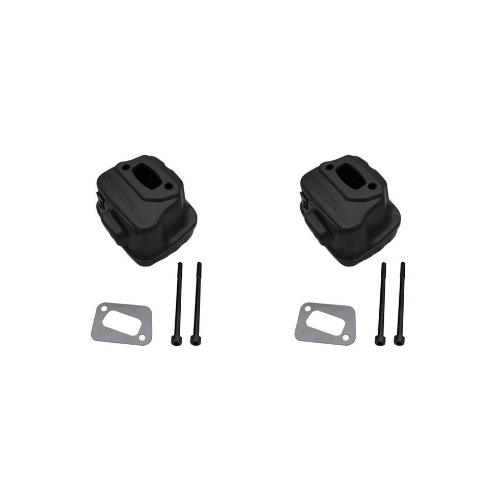 2X Exhaust Muffler Silencer With Gasket Kit For 340 345 346 346Xp 350 351 353 6032451669684