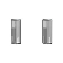 2X Sikai TPU Case for 165W 10000mAh Power Bank Portable Shockproof Travel Power Bank Case Transparent Black