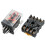 5X MK2P-I Clear Shell DPDT AC220V Coil Power Relay Socket Base 3