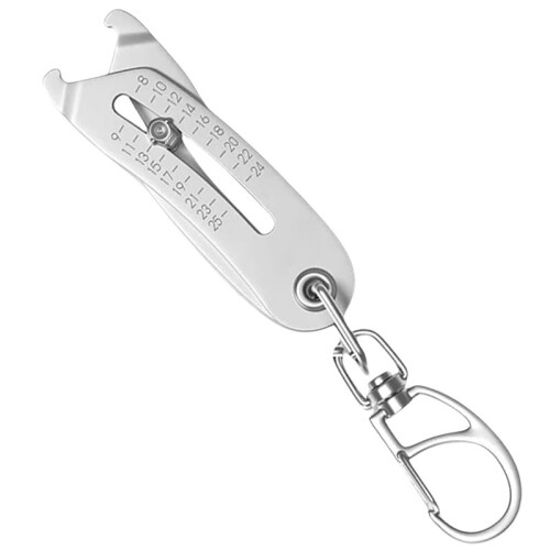 4X Precise Thread Size Checker Keychain,Bolt and Nut Identifier Gauge Size Gauge Precise Bolt Size Finder Keychain 1