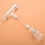 8pcs 6.5 Inch Height Transparent Plastic Double Clips Adjustable  Sign Card Display Holder 5