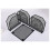 2X Metal 7-Section File Folder Organizer for Desk Vertical Office File Holder Duty Mesh Document Sorter 7