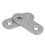 Flat Mending Plates Repair Fixing Joining Brackets 40X15mm 20Pcs 6