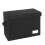 4X Comic Book Storage Boxes, Back to School Fold Comic Short Box Case with Lid, Book Bin Holds 150 Comics Black 3