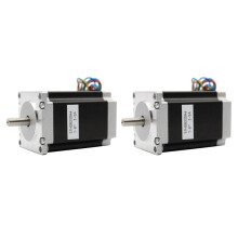 2X Nema 23 Cnc Stepper Motor 57x82Mm 3A 2.2N.M D= 6.35Mm 315Oz-in Nema23 Cnc Router Engraving Milling Machine 3D Printer