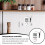 2X Digital Temperature Controller Sockets,16A Heating Cooling Thermostat Socket with Sensor for Greenhouse EU Plug 8