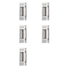 5pcs 5-Inch Concealed Door with Concealed Stainless Steel Wooden Door Concealed Door and Hinge Hidden Hinge. Silver