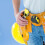 24Pcs Construction Partys  Flashlight Keychain Miniature Construction Helmet Flashlight Small Safety Hat Keychain 4