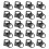 40PCS Key Fob Hardware with Keychain Rings for Bag Webbing,Black 2