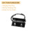 40PCS Key Fob Hardware with Keychain Rings for Bag Webbing,Black 3