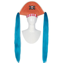 (One Size)One Piece Buggy Character Cosplay With Ecofriendly Material For Halloween