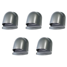 5X 4Inch 100mm Waterproof Stainless Steel Vent Vent Hood Anti-Corrosion Exhaust Extractor for Wall Air Outlet Cover,B