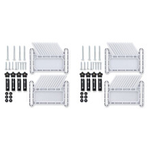2X Upgraded Featherboard Safety Device Stackable Feather Board Fits Most Standard , T-Slots, T-Rails Table Saws,White