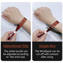 500 Stück Stoff-Event-Armbänder, Farbige Armbänder für Veranstaltungen, für Leichtes Konzert-Armband ()