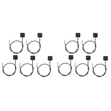 10 Styck Momentary Momentary Push Button på Off 12V 24V Ytmonterad Miniknappswitch