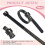 200 Pack Reusable Finger Size Gauge Measure Ring Sizer Plastic US Ring Measurement Tool White and Black 2