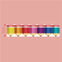 5X Bulletin Borders Stickers,Pencils Border Trim, 65.6Ft Back-To-School Decoration Borders for Board Trim Decoration