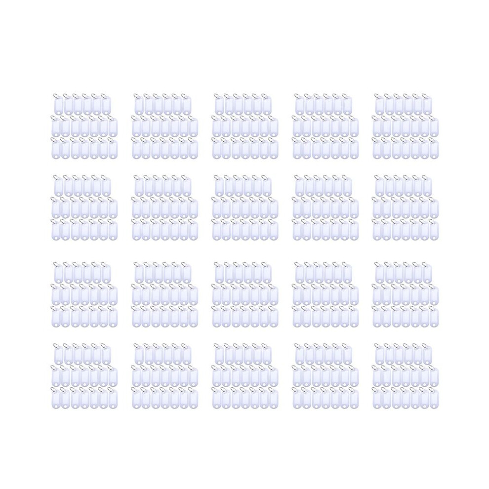 White Portable Plastic Key Fob Key Tag Id Labels 400 Pieces 6031700129511