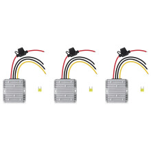 3X 36V/48V to 12V 20A Converter Voltage Regulator Reducer Step Down Buck Transformer Converter Power with Fuse