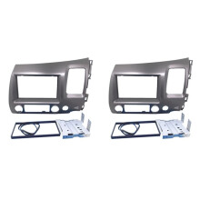 2X per 2006-2011 Radio Stereo Doppio 2 Din Dash Kit Fascia Dash Panel Trim-RHD