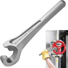 1-3/8 Zoll Einseitiger Ventilradschlüssel, Aluminium-Handventilradschlüssel, 13-5/8 Zoll Ventilöffnungs-/Schließwerkzeugschutz
