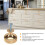 40 Pack 1.2 Inch Brushed Gold Cabinet Knobs Knurled Kitchen Cabinet Knobs Gold Drawer Knobs Round Dresser Knobs 8