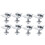 32Pack Solar Panel Mounting Brackets, Solar Panel End Clamps, Centre Clamps, for PV Solar Panel Solar Module 35mm 2
