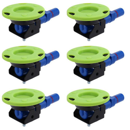 6X Copo de Vácuo Côncavo de 3 Polegadas 75mm Bomba Manual Resistente Ventosa com Pino Roscado M6