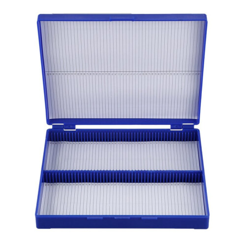 20X Royal  Plastic Rectangle Hold 100 Microslide Slide Microscope Box 1