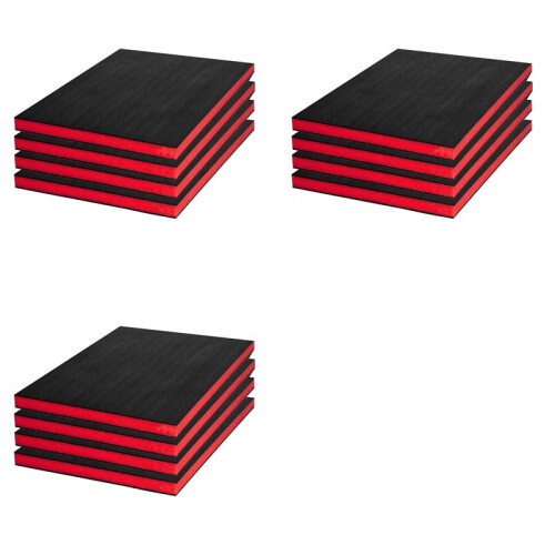 Tool Box Foam, 12Pack 16x12x1 Inch, Foam Inserts for Cases, Polyethylene Storage Sheets for Toolbox Hard Case