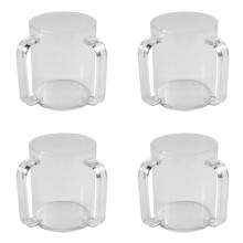 4X Hand Washing Cup with Dual Handles Acrylic Washing Cup for Netilat YadayimNegel Vasser Wash Cup Handles