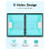 30 Pack File Folders, 11 Ring Plastic Envelopes, Clear Folder for Documents with Label, 3 Ring Binder Pocket Organizer 4