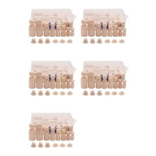 Poupées en Bois, 280 Pièces Inachevé Décoratif Bricolage Ange Minuscule Corps de Poupée Peint Personnes en Bois Naturel avec des Chapeaux