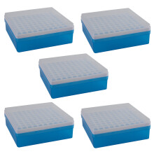 5X Plastic Square 100 Positions Laboratory 1.5Ml Centrifuge Tube Case Box