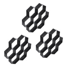 3X DIY Patio Walk Maker Stepping Stone Concrete Paver Mold Reusable Path Maker Mold Garden Paving Stone Molds 30 x 30cm