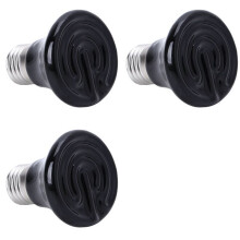 3X Heiße 50W E27 Haustier Heiz Lampe Schwarz Infrarot Keramik Emitter Wärme Glühbirne Haustier Brut Reptil Lampe 220-230V