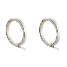 2X Fil de Nickel Argent Plat de Calibre 32, 5 M, 8 mm de Large, pour Sertissage de Bijoux à Faire Soi-Même.