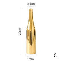 Ensemble de vases dorés, design moderne en céramique pour une décoration intérieure élégante, finitions raffinées et surface réfléchissante,
