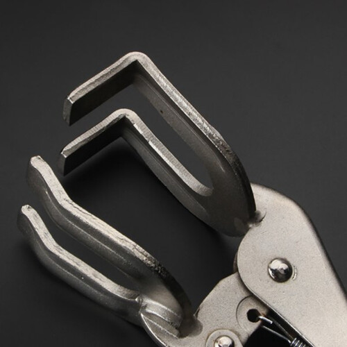 2X Vise de Aço de 11 Polegadas, Placa de Solda Fixa, Alicate de Fixação de Aperto de Metal 2