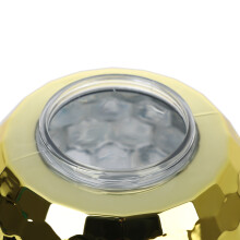 Gobelet boule disco avec paille et couvercle, mug de voyage isotherme en acier inoxydable pour boissons chaudes et glacées, double paroi isolée