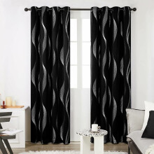 Rideaux occultants thermiques, rideaux d'intimité bloquant la chaleur pour chambre et salon, panneaux de fenêtre à économie d'énergie et