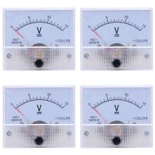 4X Pointer Type Voltmeter, 85C1 0-15V Mechanical Analog Voltage Panel Meter