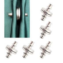 Boucles à dégagement rapide, boutons métalliques argentés résistants pour jeans et jupes, kit de remplacement sans couture avec aimant puissant