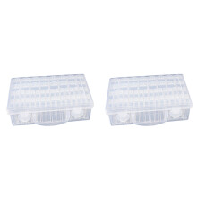 2X 48 Slots Diamond-Painting Storage Containers, Diamond Art Portable Bead Storage Boxes for Diamond-Painting