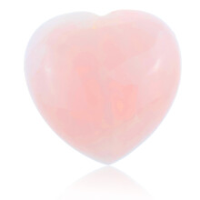 Cristal de guérison pour l'amour et la sérénité, pierre de paume en quartz rose naturel sculptée en forme de cœur, pierre anti-stress pour