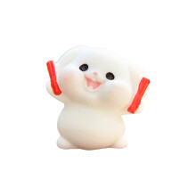 Mini statue de lapin pour jardin, figurine en résine écologique, non toxique et imperméable, symbole porte-bonheur du zodiaque chinois, thème