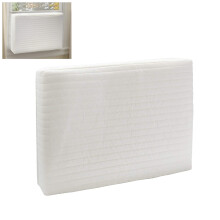 Housse de protection intérieure en polyester pour climatiseur de fenêtre, double isolation, anti-courants d'air. Installation facile grâce à ses